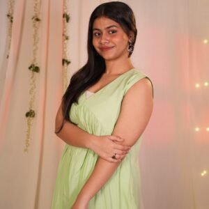 Mogra Light Green Kurta - Pant Set