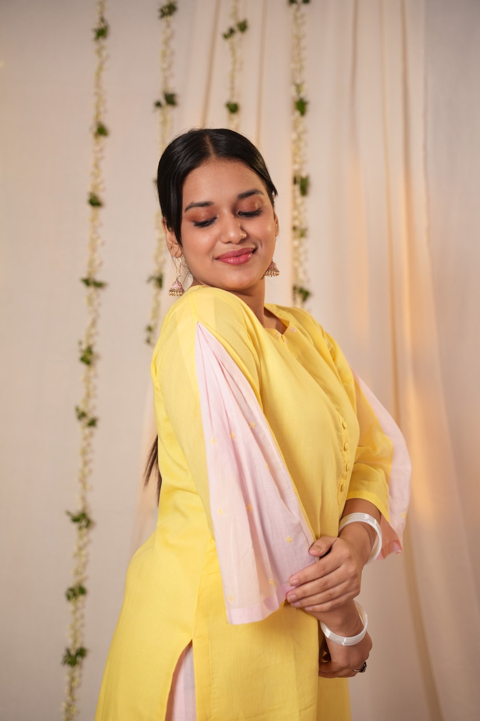 Yellow Lucknowi Kurta