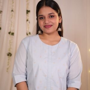 Aakash Blue Kurta-Pant Set