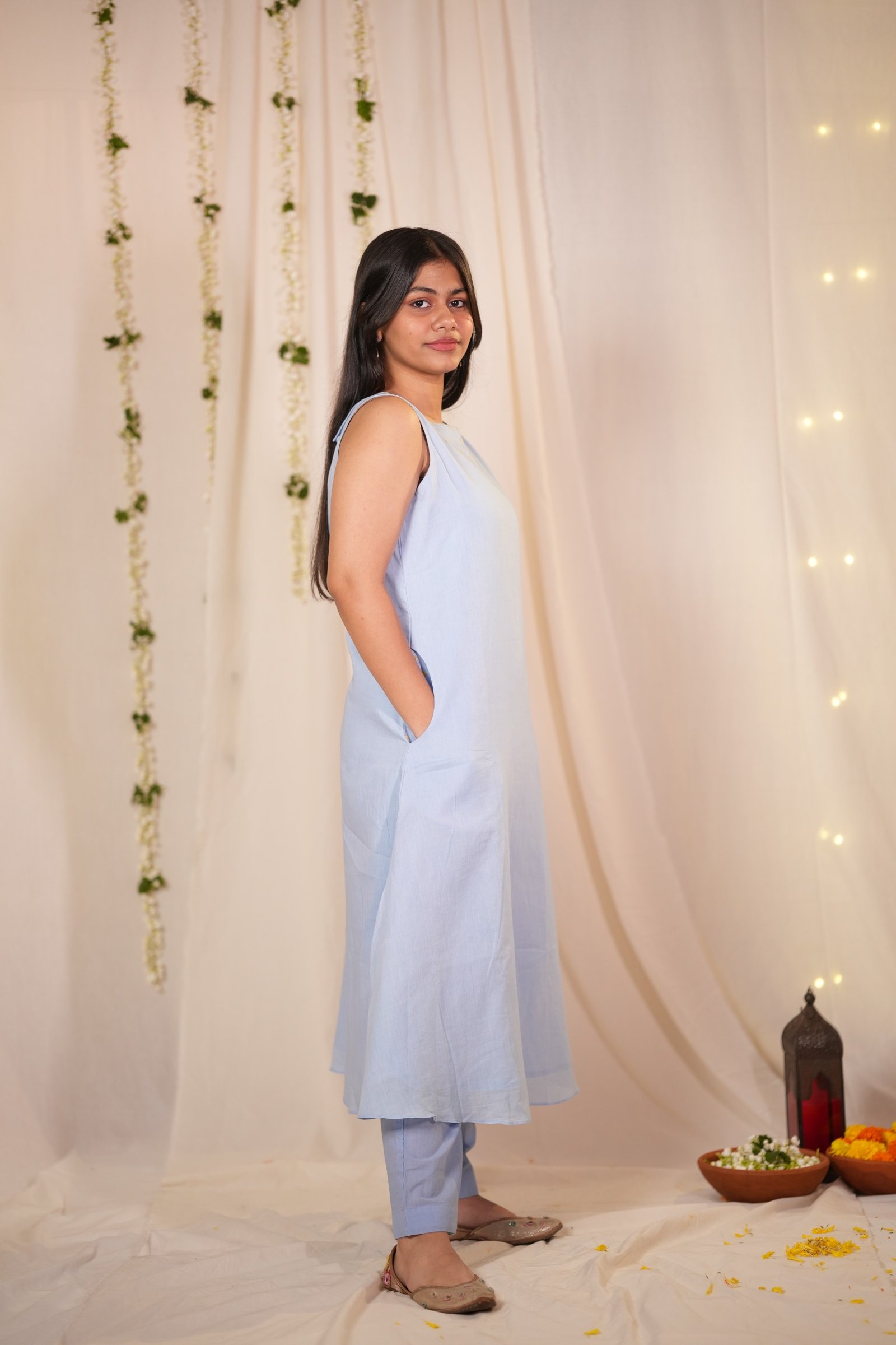 Neel A-Line Kurta–Pant Set - Image 3