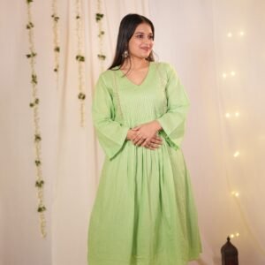 Vanya Pleated Kurta–Pant Set